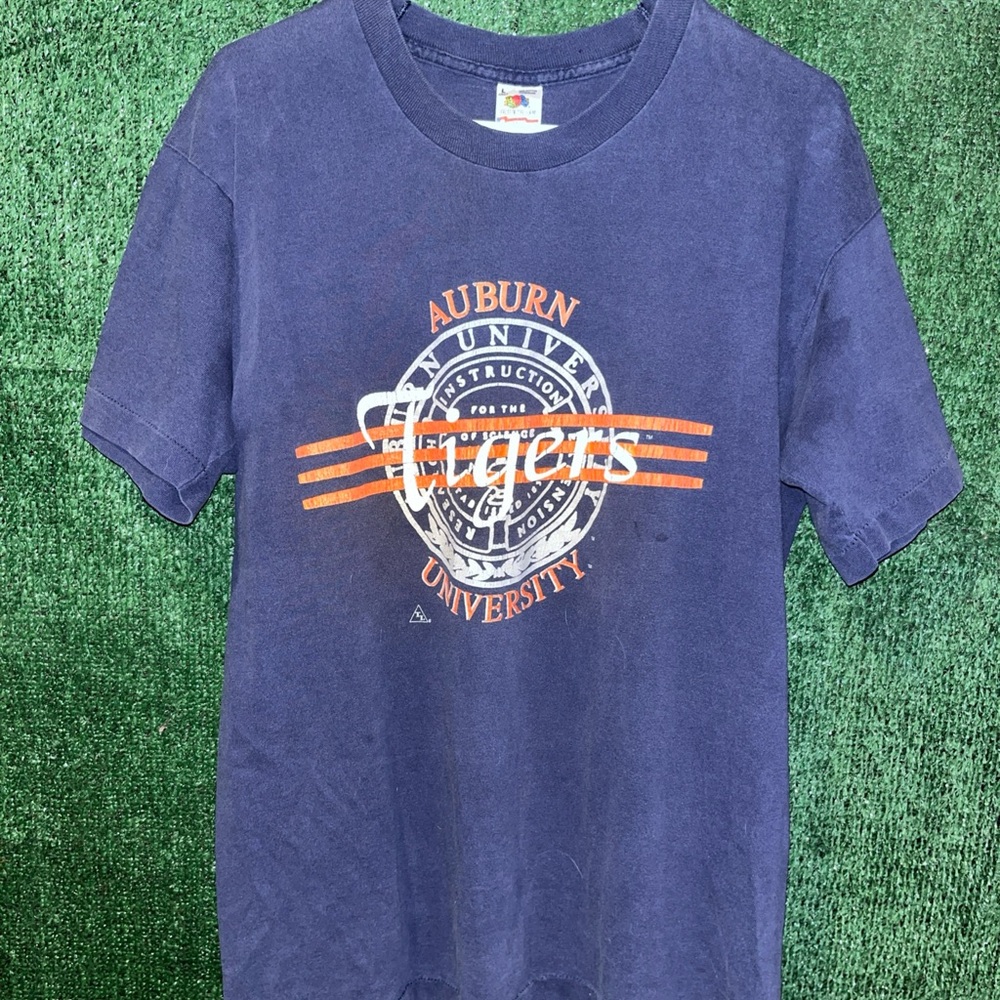 Auburn Tigers Vintage 90s Navy Blue Shirt L NCAA College